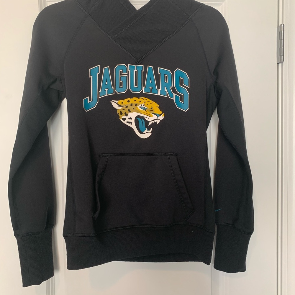 Official NFL Team Apparel! Nike, therma fit Jacksonville Jaguars hoodie.